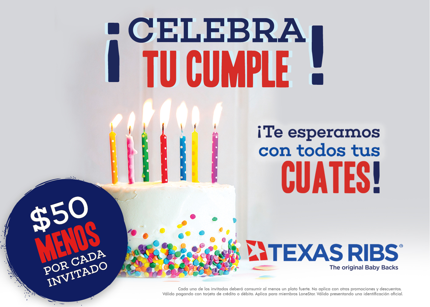 ¡Celebra durante el mes de tu cumpleaños!