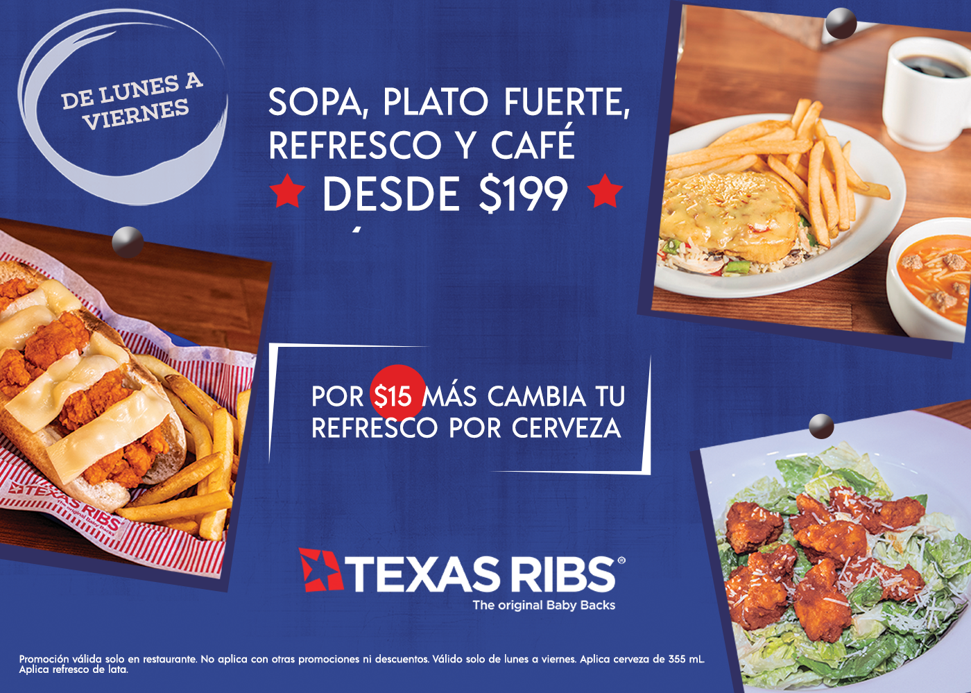 Menú Ejecutivo desde $199